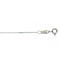 18Kt White Gold Box Chain 012