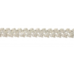 18Kt White Gold Marquis & Baguette Bracelet (11.33cts tw)