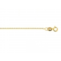 14Kt Yellow Gold Diamond Cut Flat Circle Link