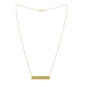 14KT Yellow Gold Bar Necklace