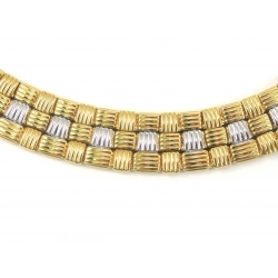 18Kt Two-tone Reversible Necklace (94.5grams)