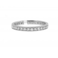 14Kt White Gold Diamond Eternity Band with Milgrain (0.33cts tw)