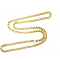 14Kt Yellow Gold Diamond Cut Curb Link Chain (139.00gr)
