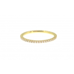 18Kt Yellow Gold Diamond Eternity Band Size 5.5 (0.31cts tw)