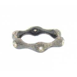 14Kt Black Gold Diamond Bamboo Ring (0.06cts tw) 14Kt Black Gold Diamond Bamboo Ring (0.06cts tw)