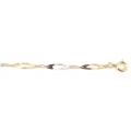 14Kt Two-tone Infinity Link