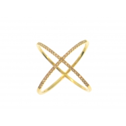 14Kt Yellow Gold Single Cut Diamond Sphere Ring (0.23cts tw)
