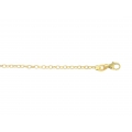 14Kt Yellow Gold Small Twisted Oval Link