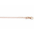 14Kt Rose Gold Small Twisted Oval Link