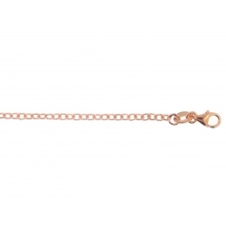 14Kt Rose Gold Small Twisted Oval Link