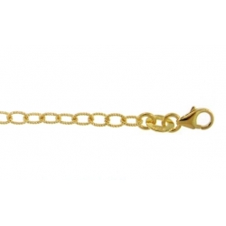 14Kt Yellow Gold Medium Twisted Oval Link