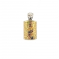 14Kt Two-tone Pendant with Semi-precious Floating Gems (5.00cts tw)
