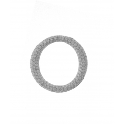 18Kt White Gold  Pavé Diamond Circle of Life Pendant  (1.69cts tw)