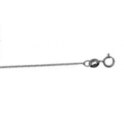 18Kt White Gold Oval Link 025