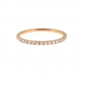 18Kt Rose Gold Round Diamond Eternity Band (0.42cts tw)