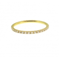 18Kt Yellow Gold Round Diamond Eternity Band (0.42cts tw)