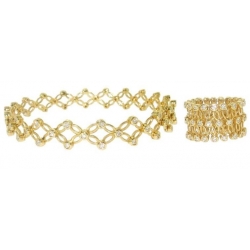 14Kt Yellow Gold Bracelet Convertible to Ring (1.25cts tw)