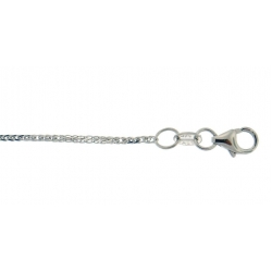 18Kt White Gold Foxtail 022