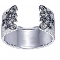 Sterling Silver Diamond Cuff Bangle (0.20cts tw)