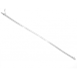 18Kt White Gold 7.41 carat Diamond Tennis Bracelet 