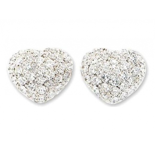 Diamond Stud Heart Earrings 23