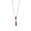 14Kt White Gold Diamond & Ruby Necklace (1.33cts tw)