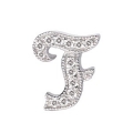 14Kt White Gold Diamond Initial "F" Pendant (0.05cts tw)