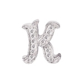 14Kt White Gold Diamond Initial "K" Pendant (0.05cts tw)