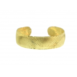 Yellow Gold Plated Silver Cuff Bangle (11.50GR)