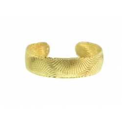 Yellow Gold Plated Silver Cuff Bangle (11.50GR) Yellow Gold Plated Silver Cuff Bangle (11.50GR)